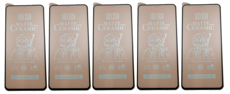 Five matte ceramic screen protectors.