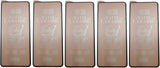 Five matte ceramic screen protectors.