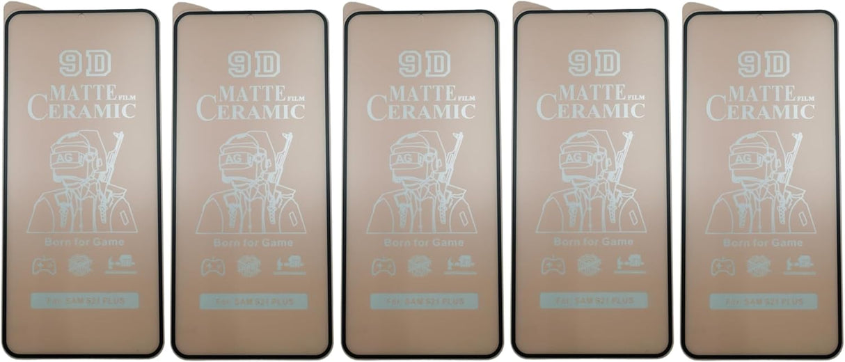 Five matte ceramic screen protectors.