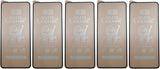 Five matte ceramic screen protectors.