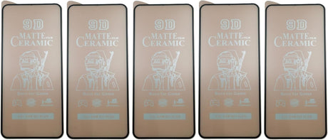 Five matte ceramic screen protectors.