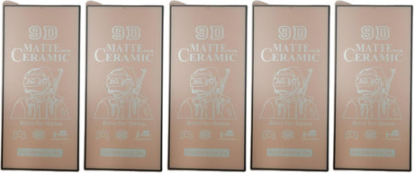 Five matte ceramic screen protectors.