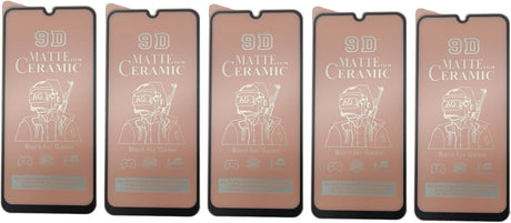 Five matte ceramic screen protectors.