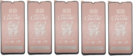 Five matte ceramic screen protectors.