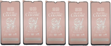 Five matte ceramic screen protectors.
