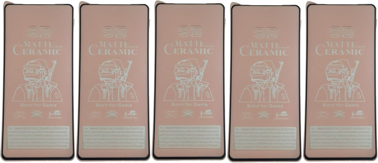 Five pink screen protectors.