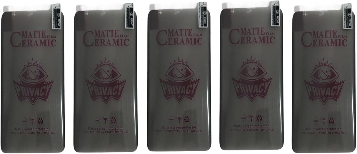 Five privacy screen protectors.
