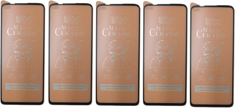 Five smartphone screen protectors.