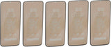 Five smartphone screen protectors.