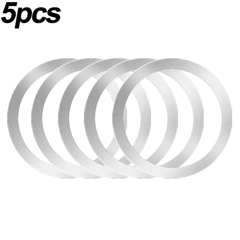 5pcs / set white round metal ring for jewelry making