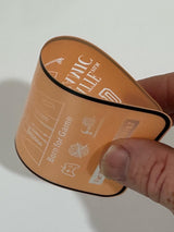 Flexible orange gaming mousepad.