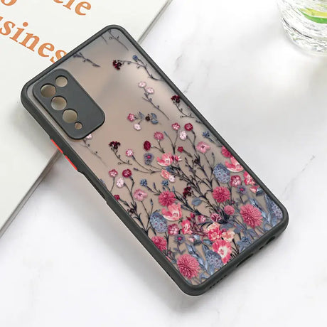 a phone case with flowers on it