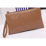 the new crocodile skin leather wallet bag
