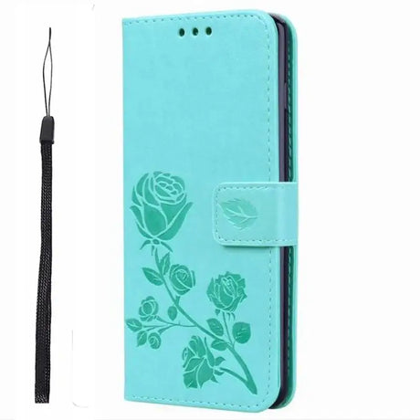 the flower pattern leather wallet case for samsung s9