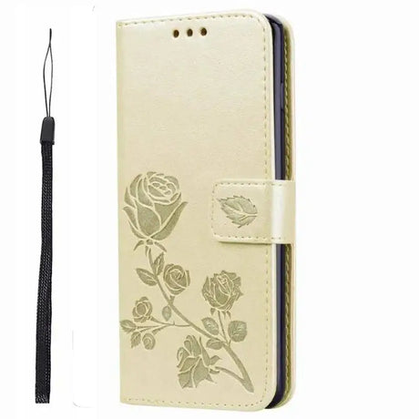 the flower pattern leather wallet case for samsung s9