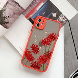 red flower phone case