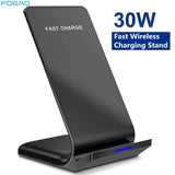 foao fast charge wireless charging stand for iphone xr xs max xs maxs maxs xs maxs maxs maxs
