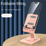 the pink phone stand with a phone on it