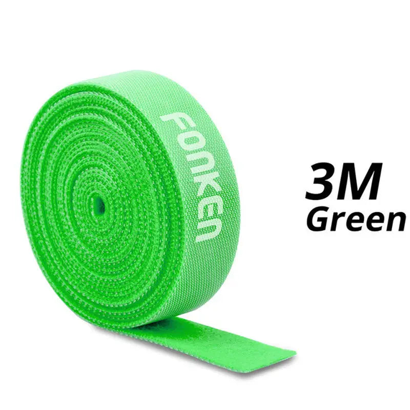 a green yoga strap with the words’m’on it