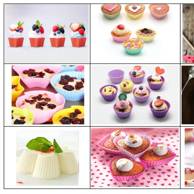 a col of different cupcakes and desserts
