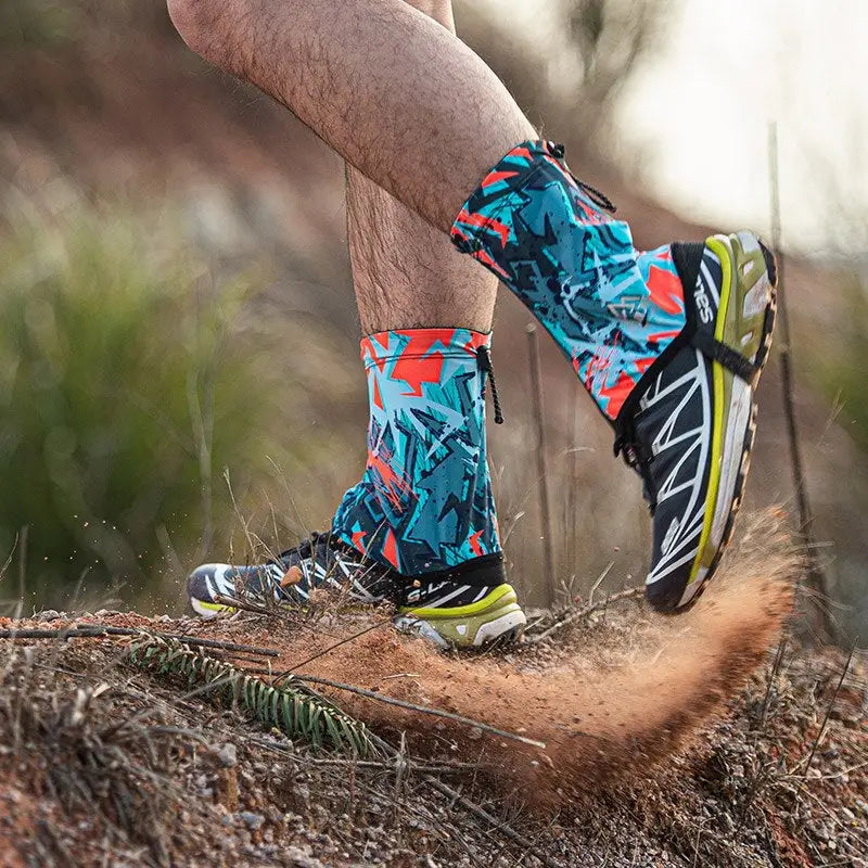 a man wearing a pair of running shoes