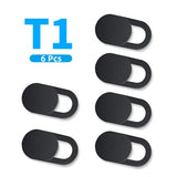the 5 pack of black plastic door stoppers