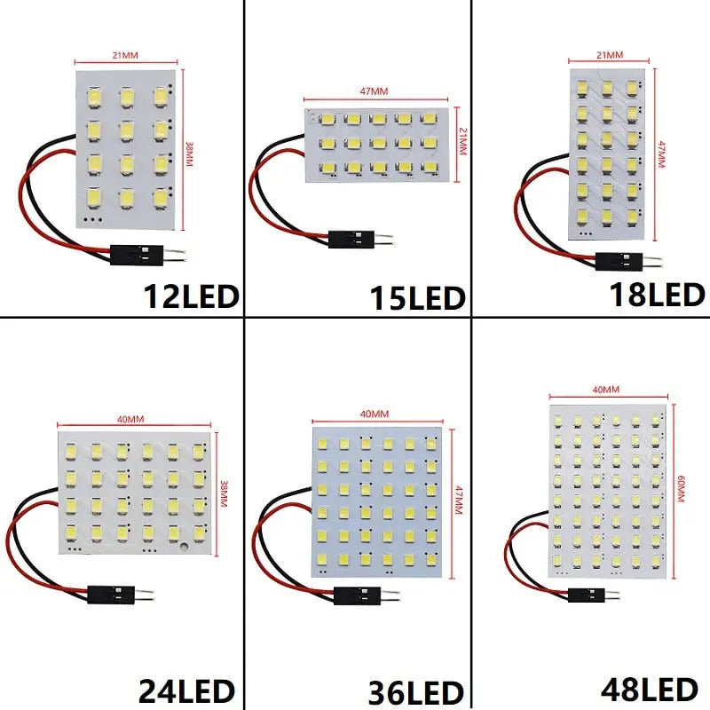 a set of four images showing the different types of leds