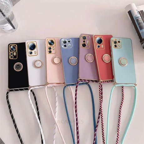 a set of four phone cases with a phone holder
