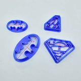 four pieces of plastic triangle shaped shapes