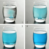 four different shots of water in different glasses