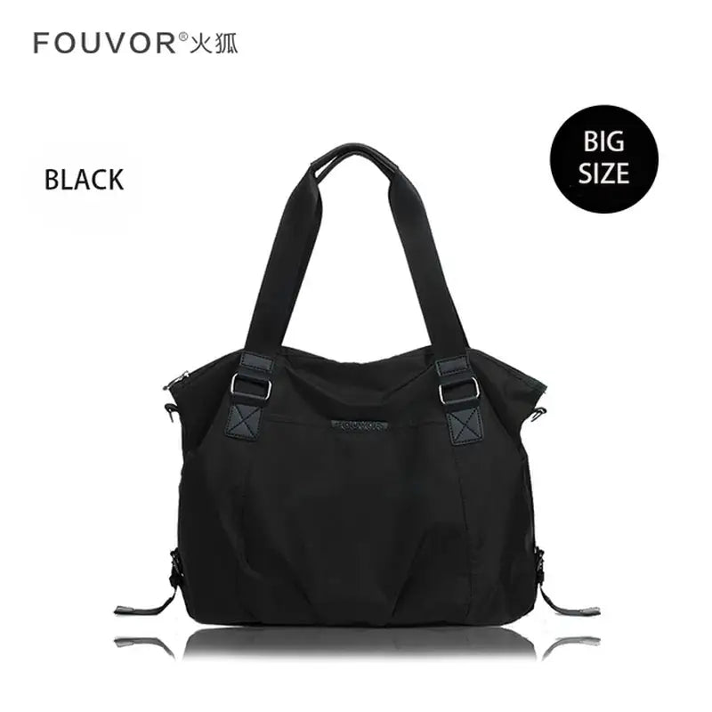 a black bag with a zipper closure