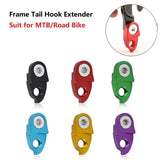 a set of four different colored bike handle