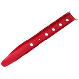a red plastic knife blade