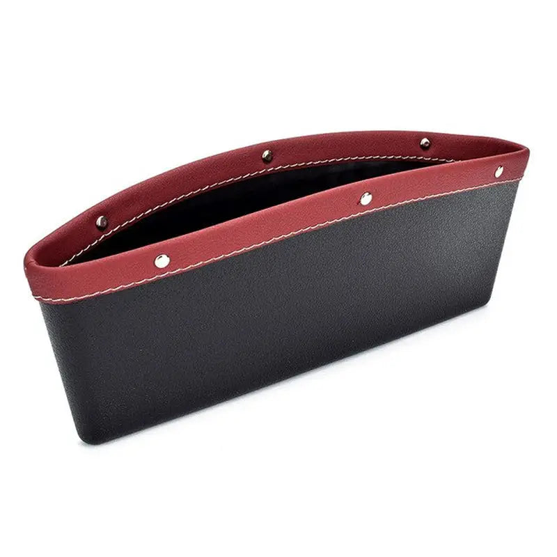 the black and red leather wallet