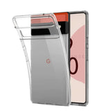 the back of the galaxy s9 case with a clear back and a red and white phone
