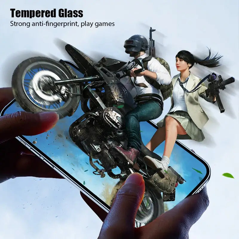 a person holding a phone with a game on it