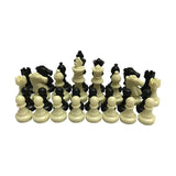 a chess set with a white and black piece