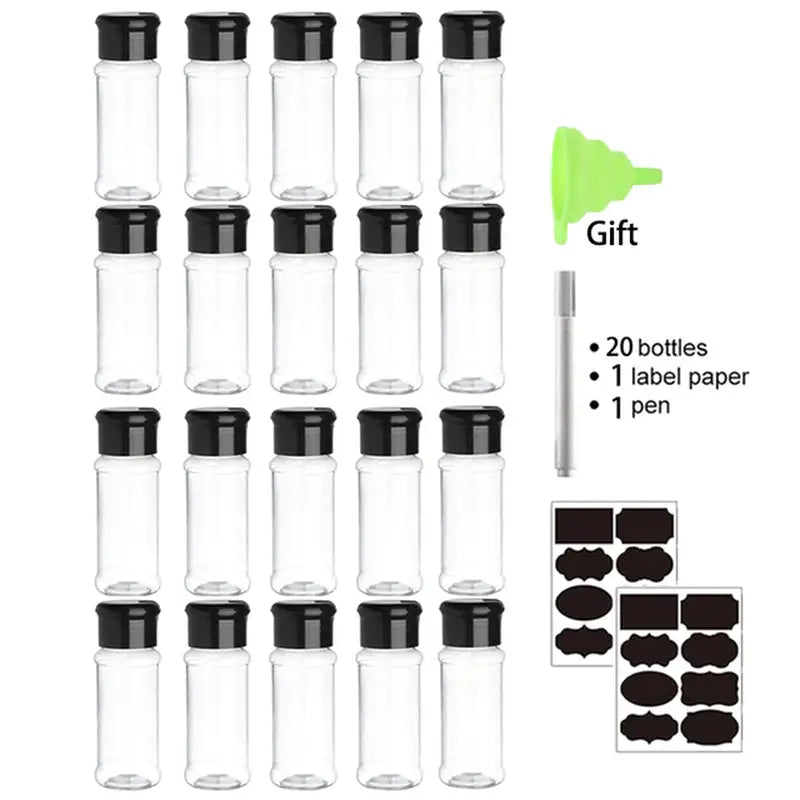 10 pack glass vials with black caps for vials
