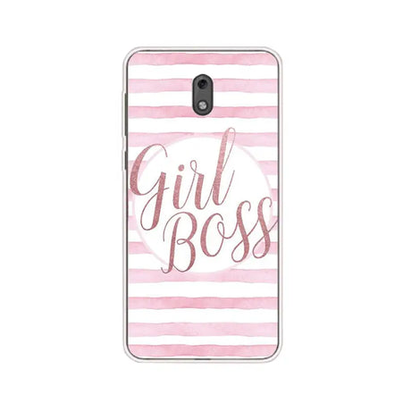 girl boss pink stripes case for motorola z3