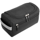 a black travel case with zippers