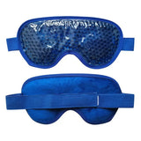 a pair of blue eye mask with a blue eye patch