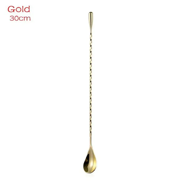 a gold spoon with a spoon handle