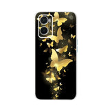 gold butterflies on black samsung s7 case