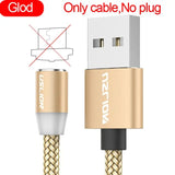a gold colored cable with a black and white braid