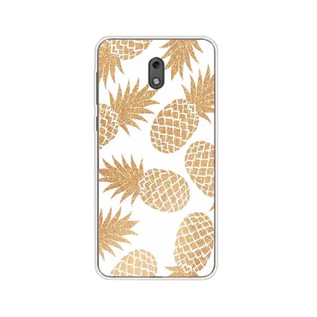 gold pineapples on white samsung nexus 4 case