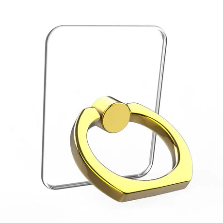 a gold ring on a white background