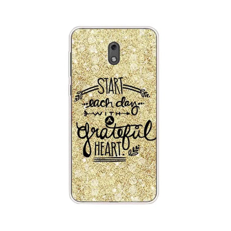 the fault quote on gold glitter phone case