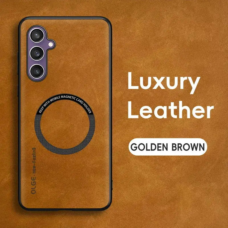 the golden leather case for the onepl