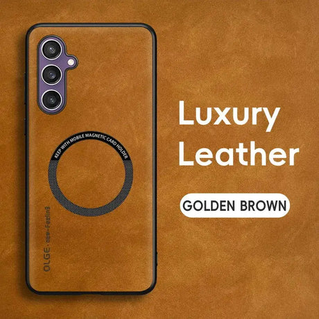 The golden leather case for the onepl