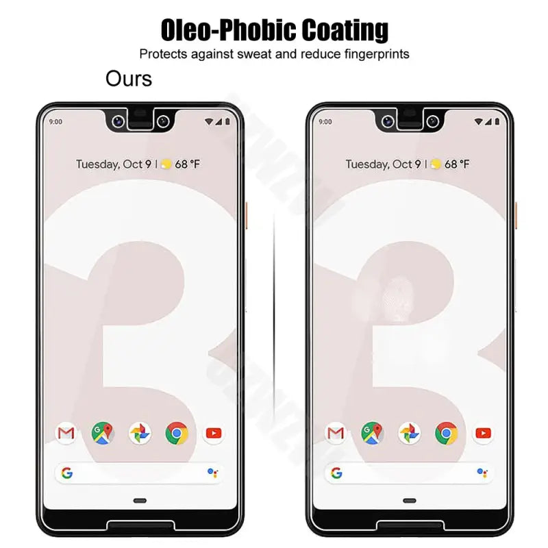 two phones with the same screen and numbers on them